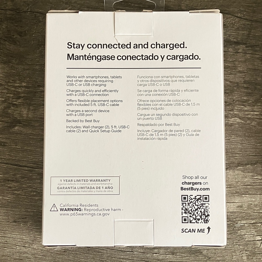 Best Buy Essentials 20W USB-C Wall Charger Kit - Picture 2 of 6